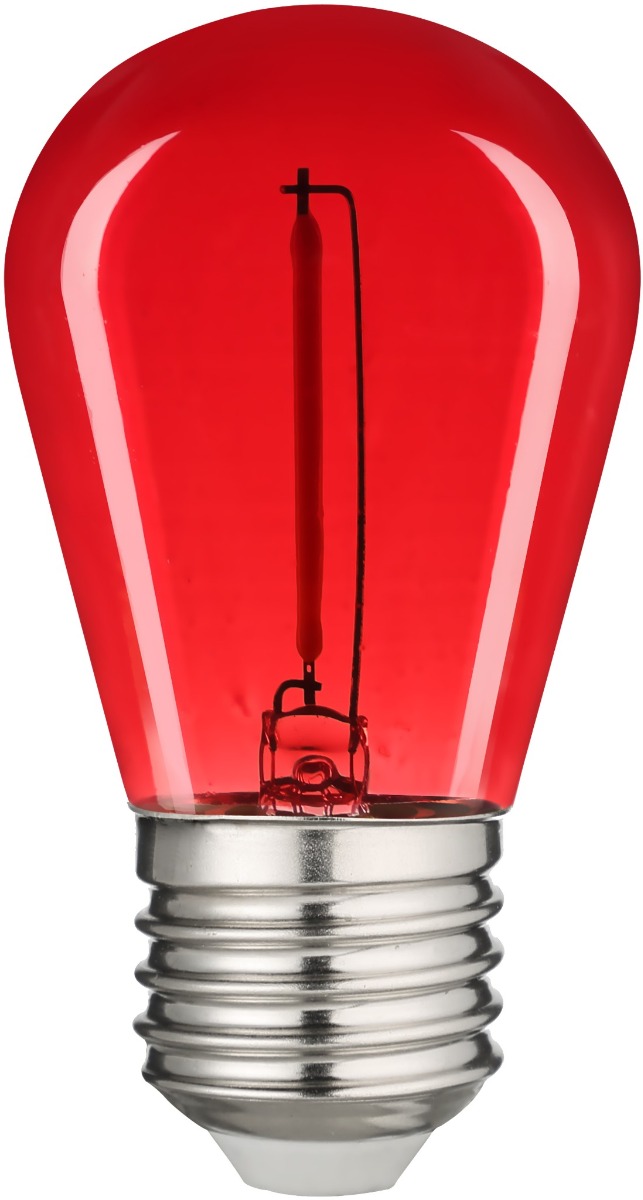 Avide LED Διακοσμητική Λάμπα Filament 0.6W E27 Κόκκινο - Image 2