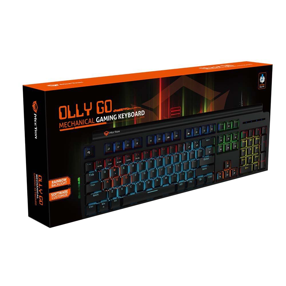 Meetion MT-MK600MX Μηχανικό Gaming Πληκτρολόγιο / Μπλέ Διακόπτες / Μαύρο - Image 10
