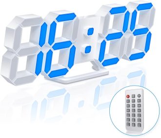 Ψηφιακό Ρολόϊ Τοίχου EDUP EH-LED1319 3D LED 9.5 με Τηλεχειριστήριο