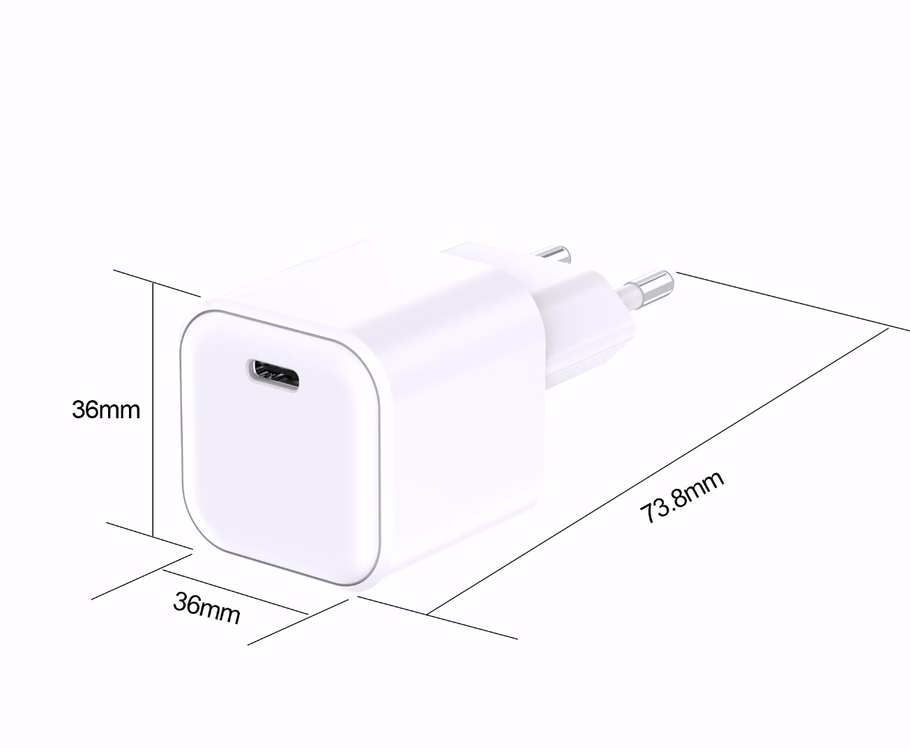 ATC-CHF3 Φορτιστής Ταχείας Φόρτισης GaN 65w Λευκός - Image 3