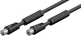 Coaxial Καλώδιο RF 1.5m Μαύρος Φερρίτης