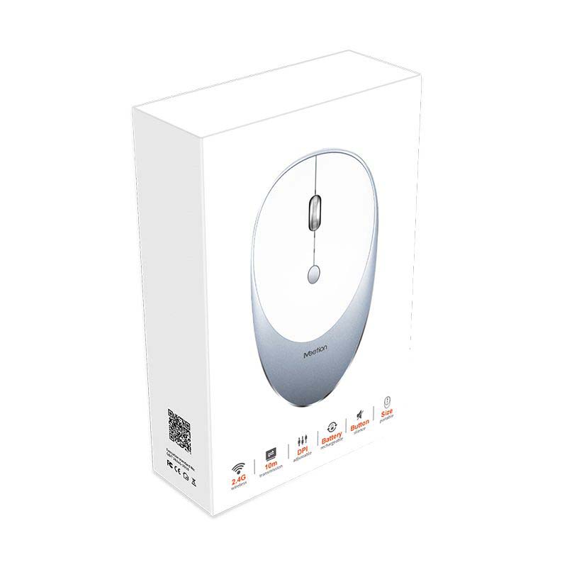 Meetion MT-R600 2.4G Ασύρματο Ποντίκι / Ασημί - Image 7