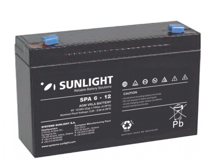 Sunlight Μπαταρία Μολύβδου 6V.12A