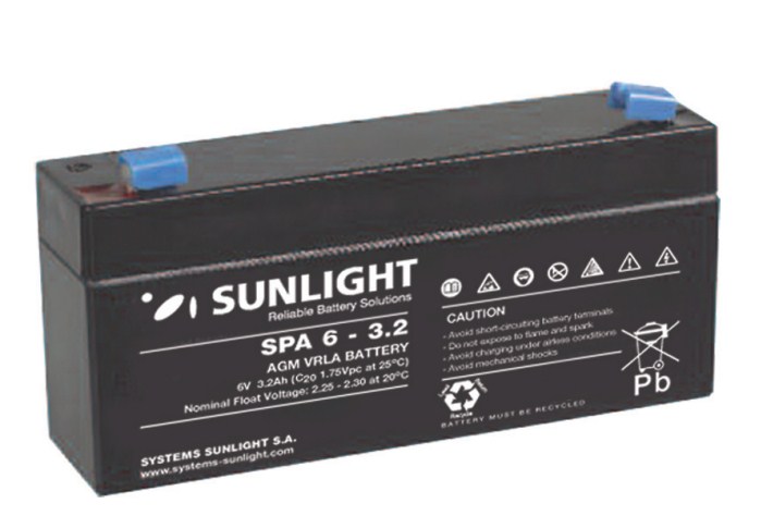 Sunlight Μπαταρία Μολύβδου 6V 3.2A