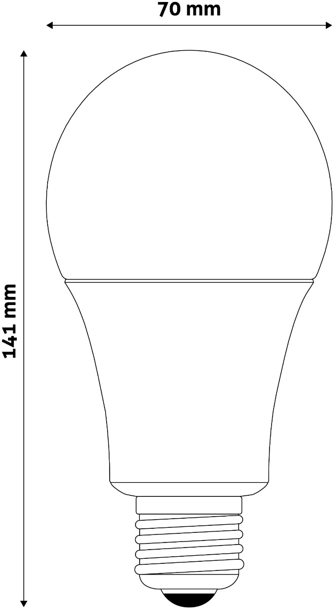 Avide Λάμπα LED Κοινή 18W E27 Λευκό 4000K Value - Image 3