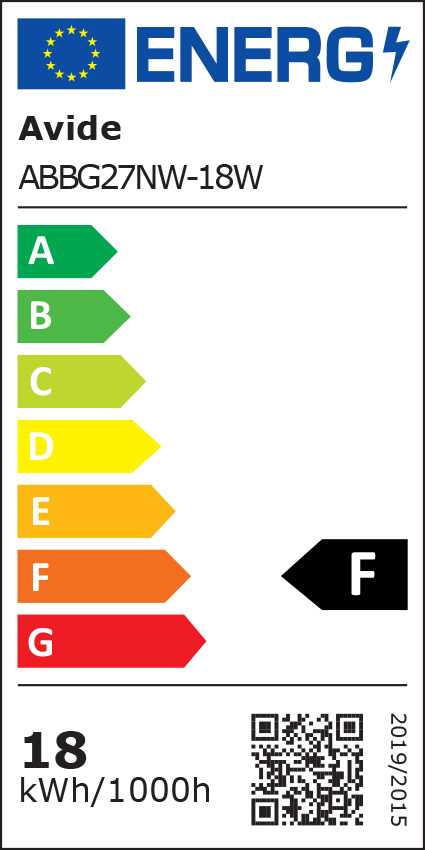 Avide Λάμπα LED Κοινή 18W E27 Λευκό 4000K Value - Image 4