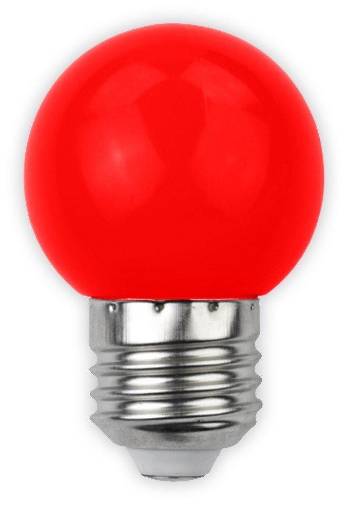 Avide LED Διακοσμητική Λάμπα G45 1W E27 Κόκκινο - Image 2