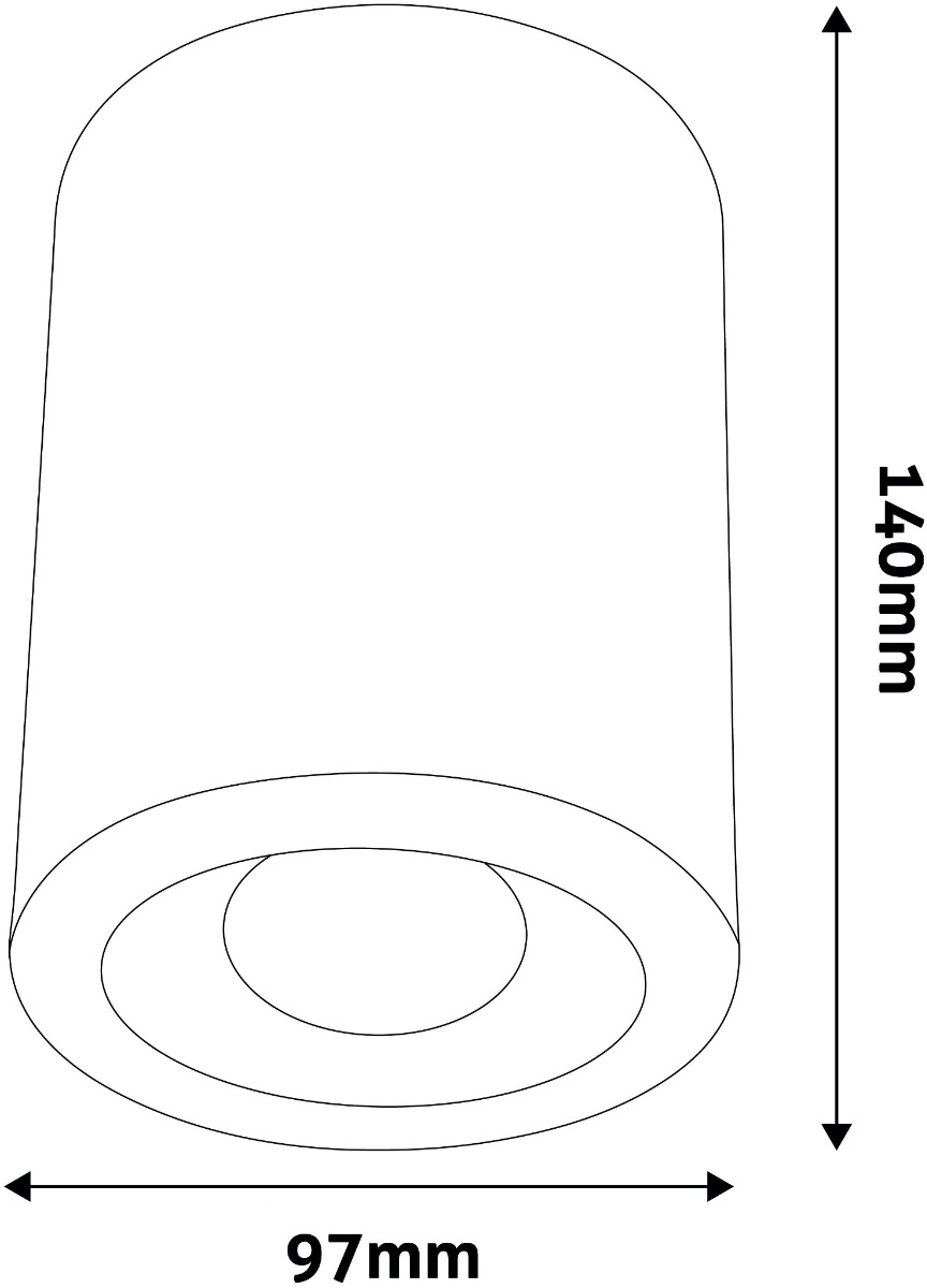Avide GU10 Φωτιστικό Spot Στρογγυλό Λευκό - Image 2