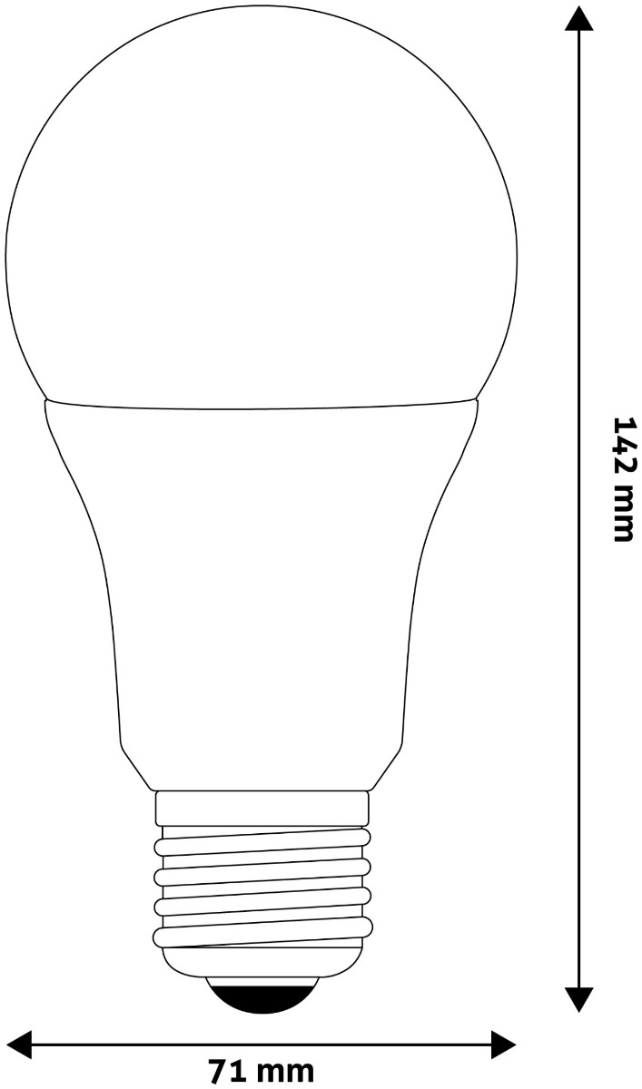 Avide Λάμπα LED Κοινή A70 16W E27 Θερμό 3000K High Lumen - Image 3