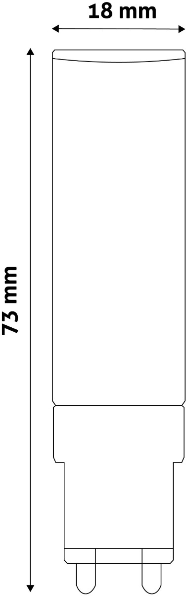 Avide Λάμπα LED 7W G9 220° WW 3000K Επίπεδη - Image 3