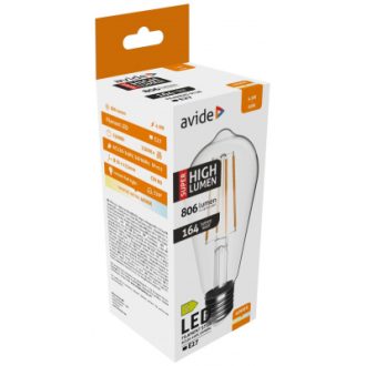 Avide Λάμπα LED Filament ST58 4.9W E27 NW 4000K Super High Lumen