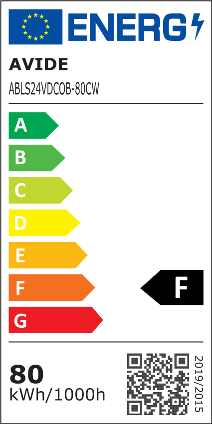 Avide LED Ταινία D-COB 24V 8W 6400K CW IP44 10m - Image 2