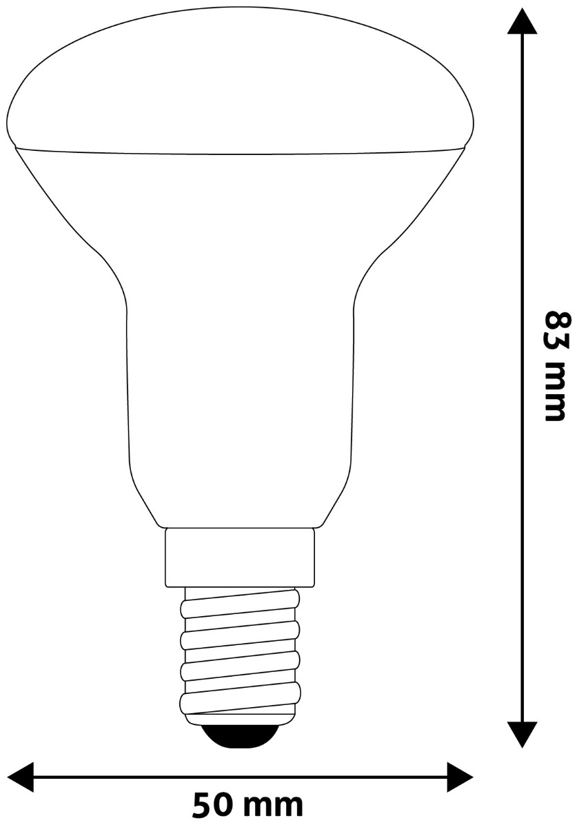 Avide Λάμπα LED R50 4.9W E14 Ψυχρό 6400K - Image 2