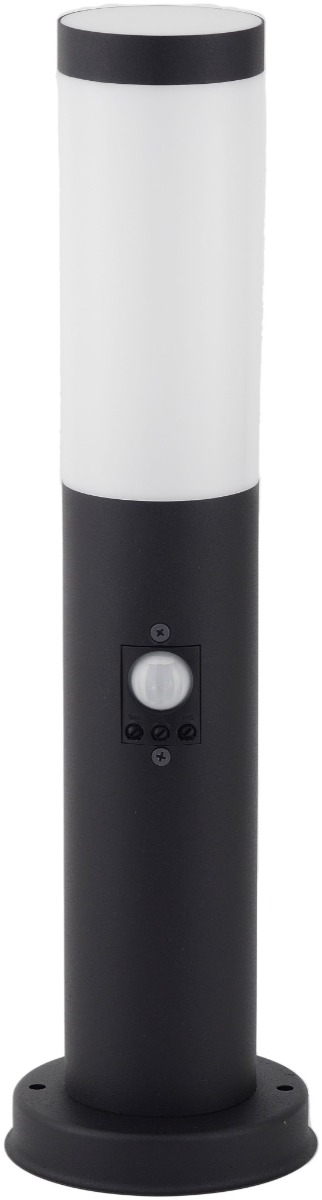 Avide Εξωτερικό Φωτιστικό Κήπου Κολώνα Boca 1xE27 450mm IP44 Μαύρο με Φωτοκύτταρο