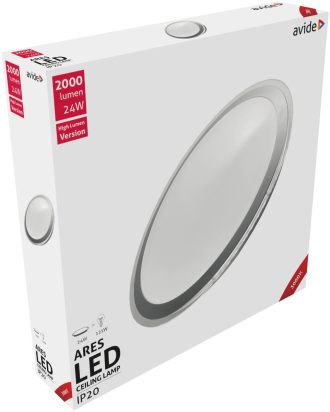 Avide LED Μοντέρνα Πλαφονιέρα Οροφής Ares 24W 430x90mm Θερμό 3000K