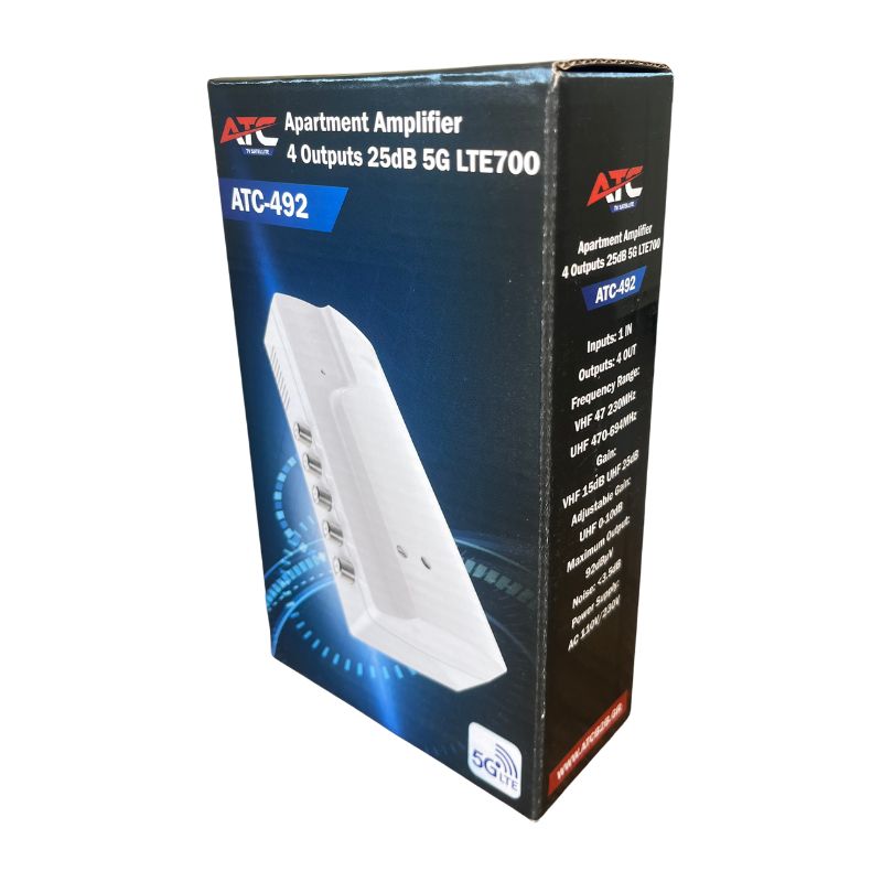 ATC Ενισχυτής Γραμμής 4 εξόδων ATC-492 25dB 5G LTE700 - Image 2
