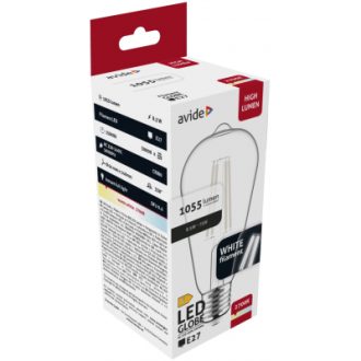 Avide Λάμπα LED Λευκή  Filament ST64 3.8W E27 WW 2700K