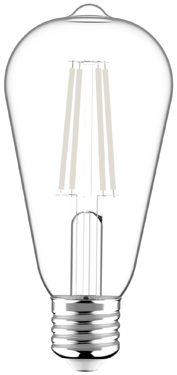 Avide Λάμπα LED Λευκή Filament ST64 3.8W E27 WW 2700K - Image 2