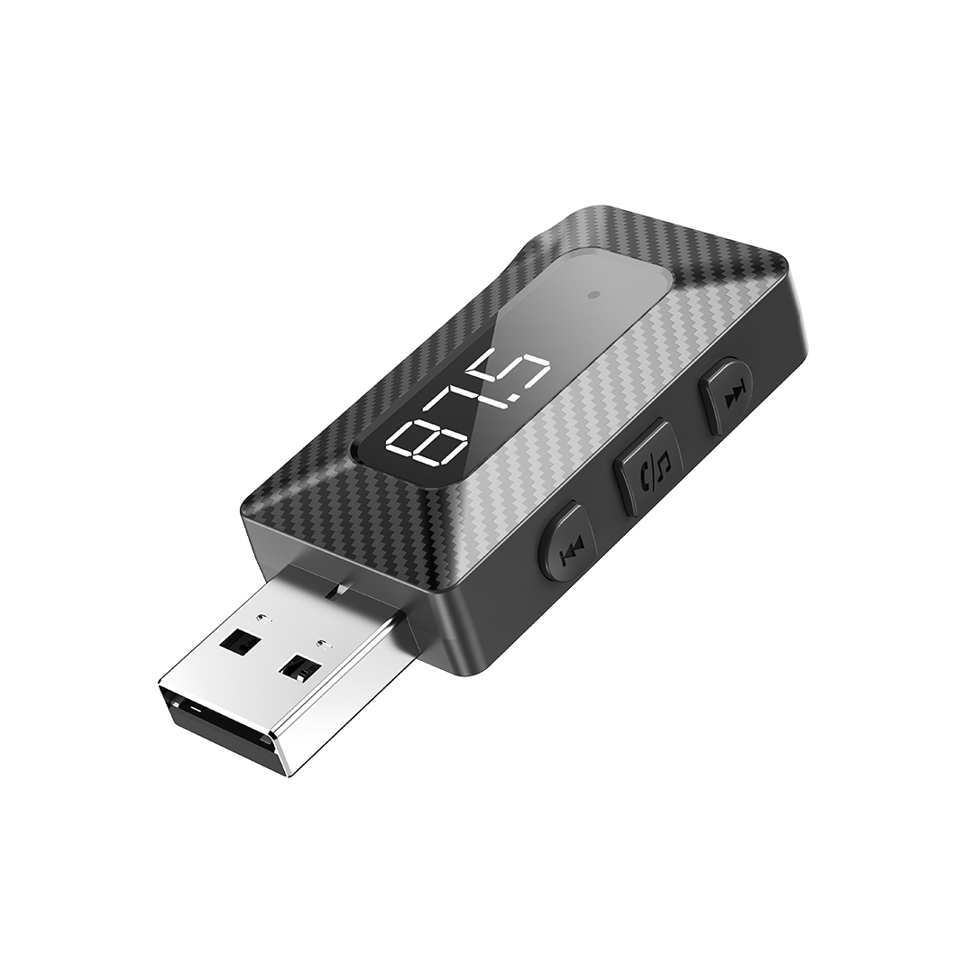XO BCC16 Ασύρματος Δέκτης Αυτοκινήτου Bluetooth με Υποστήριξη FM Transmitter + TF Κάρτα - Image 3