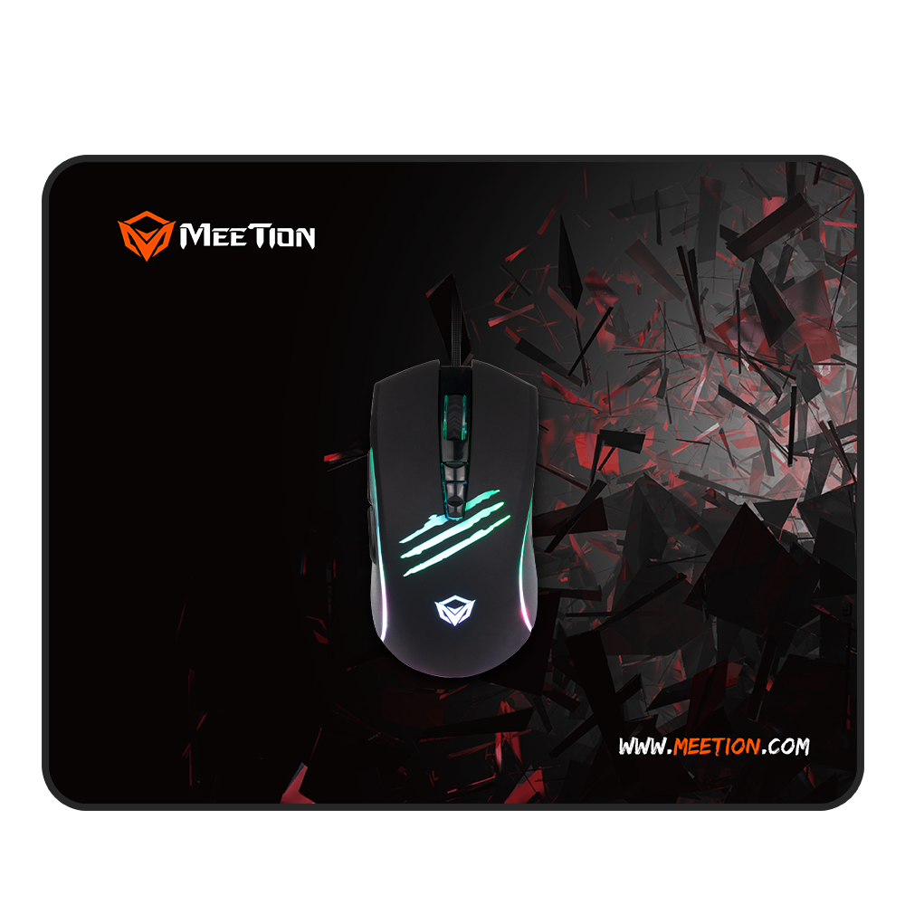 Meetion MT-C011 Σετ με Ενσύρματο Ποντίκι και Mouse Pad