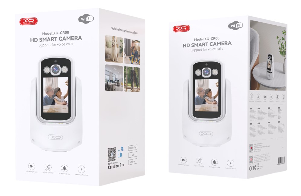 XO CR08 Smart Κάμερα Παρακολούθησης Pixel AI Αμφίδρομη 200W - Image 4