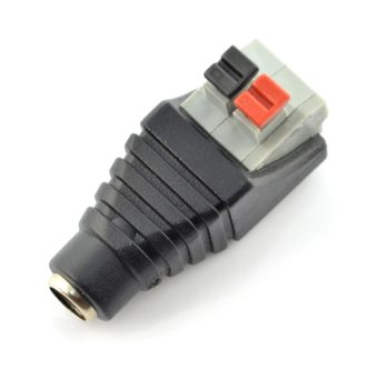 Αντάπτορας Ρεύματος DC  5.5x2.1mm Θηλυκό με 2 pin και Σφιγκτήρα Πίεσης