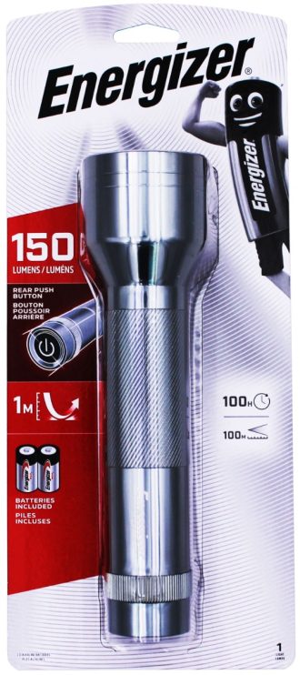 ENERGIZER Μεταλλικός Φακός LED 2x D