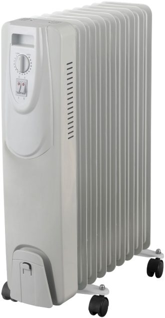 Entac Oil Heater 9 Fins 2000W White with Timer