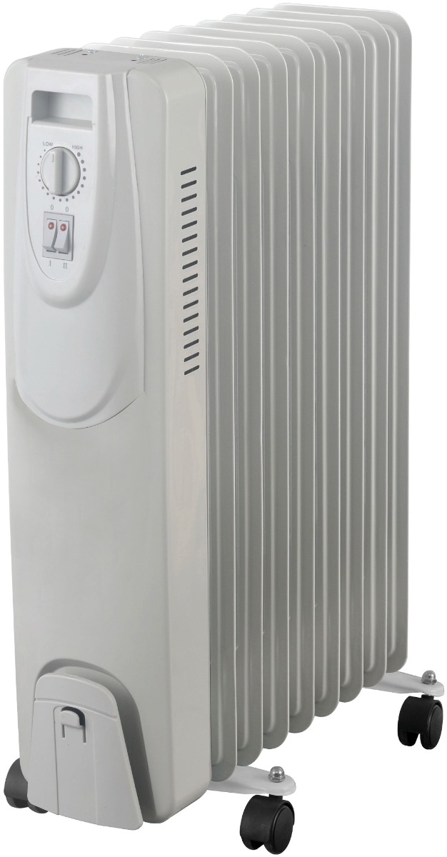 Entac Oil Heater 9 Fins 2000W White with Timer