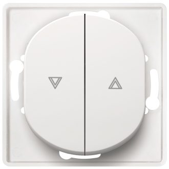 EON E6075.0 Διακόπτης Κουμπί για Ρολά Χωρίς Πλαίσιο Κάλυψης Λευκός