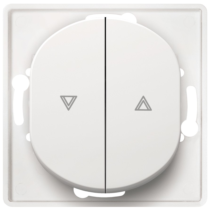 EON E6075.0 Διακόπτης Κουμπί για Ρολά Χωρίς Πλαίσιο Κάλυψης Λευκός