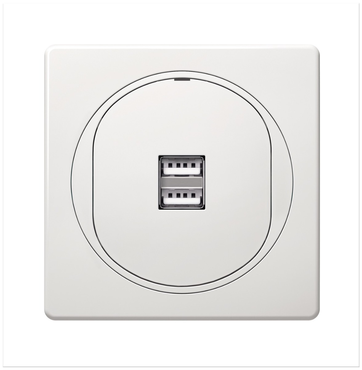 EON 2xUSB Πρίζα Φόρτισης 2.1A 5V Λευκή