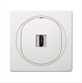 EON HDMI/HDMI Πρίζα Keystone Λευκή