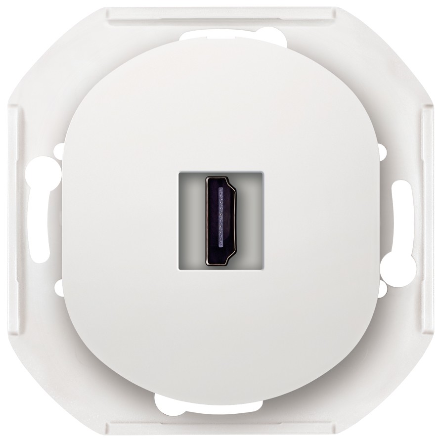 EON E6163.0 HDMI/HDMI Πρίζα Keystone Χωρίς Πλαίσιο Κάλυψης Λευκό