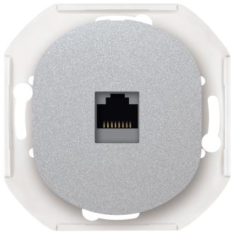 EON E616S.S Πρίζα Δεδομένων Χωρίς Πλαίσιο Κάλυψης 1xRJ45 Cat 6A FTP Ασημί
