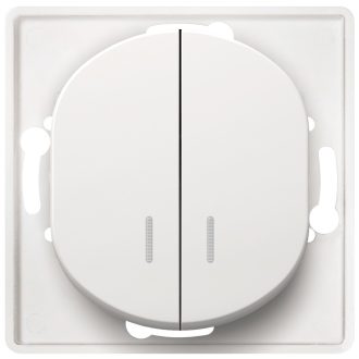 EON E626.0 Σειριακός Διακόπτης με Ένδειξη Χωρίς Πλαίσιο Κάλυψης Λευκός