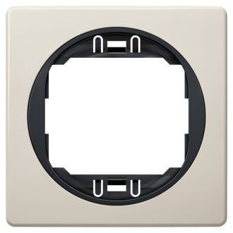 EON E6801.9E Πλαίσιο μιας Θύρας 80x80 Μπεζ με Μαύρο Στήριγμα