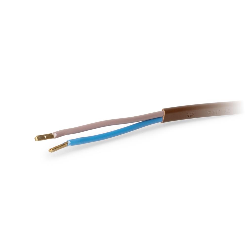 Entac Rewireable Καλώδιο 2G0.75 με Διακόπτη ON/OFF Καφέ 1m - Image 5