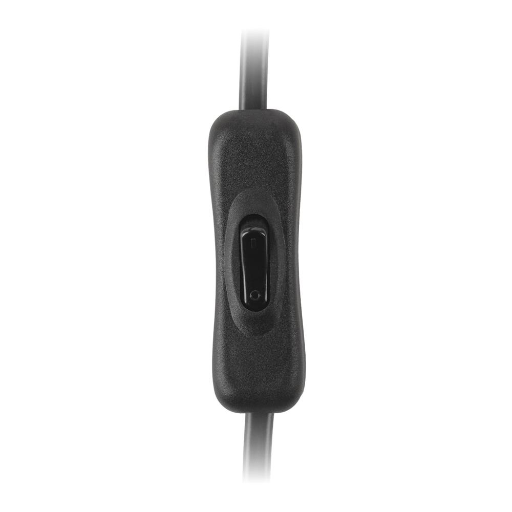 Entac Rewireable Καλώδιο 2G0.75 με Διακόπτη ON/OFF Μαύρο 2.5m - Image 3
