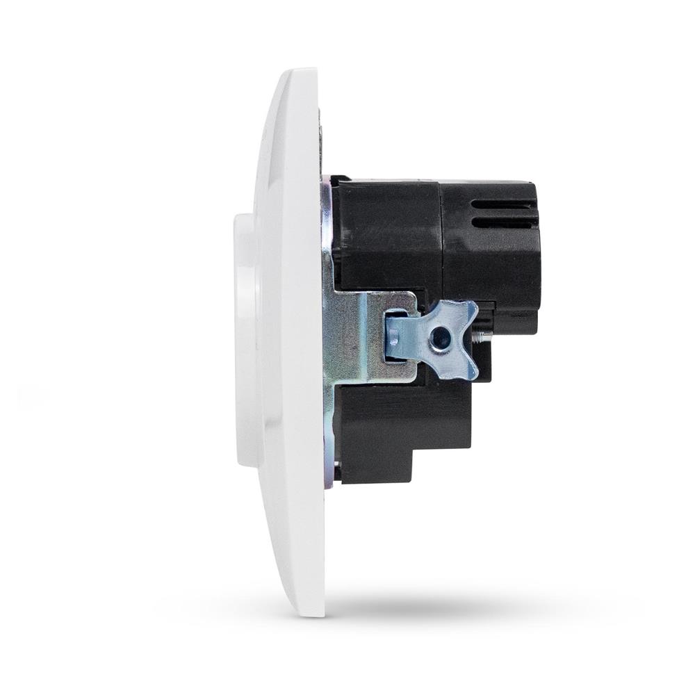 Entac Arnold Χωνευτή Πρίζα Τοίχου Γειωμένη + 2 USB 2.1A (total) Λευκή - Image 2