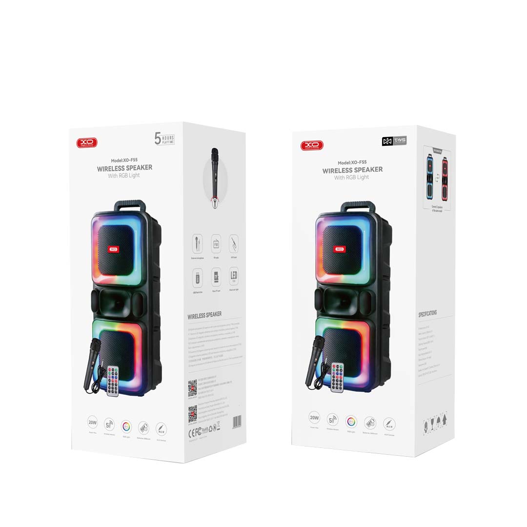 XO F55 Boat Διπλό Ηχείο Bluetooth 8' Horn RGB 20W - Image 5