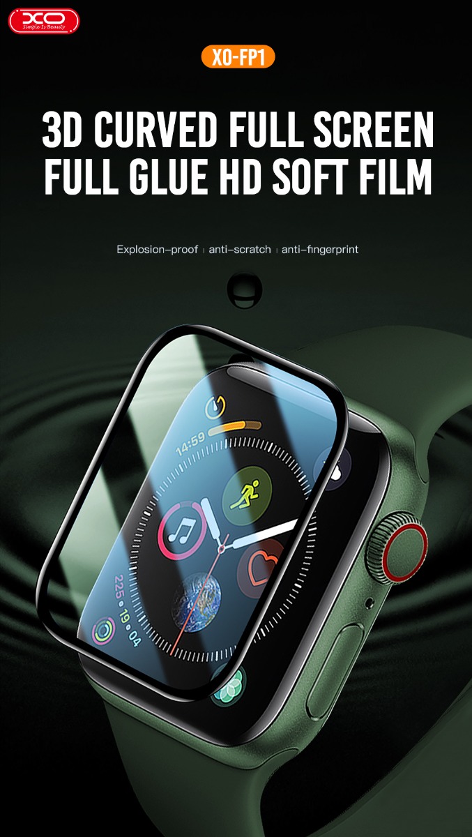 XO-FP1 Τζαμάκι Προστασιας Smartwatch 3D Curved HD Soft Film 41mm - Image 2