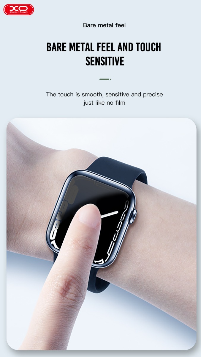 XO-FP1 Τζαμάκι Προστασιας Smartwatch 3D Curved HD Soft Film 45mm - Image 5