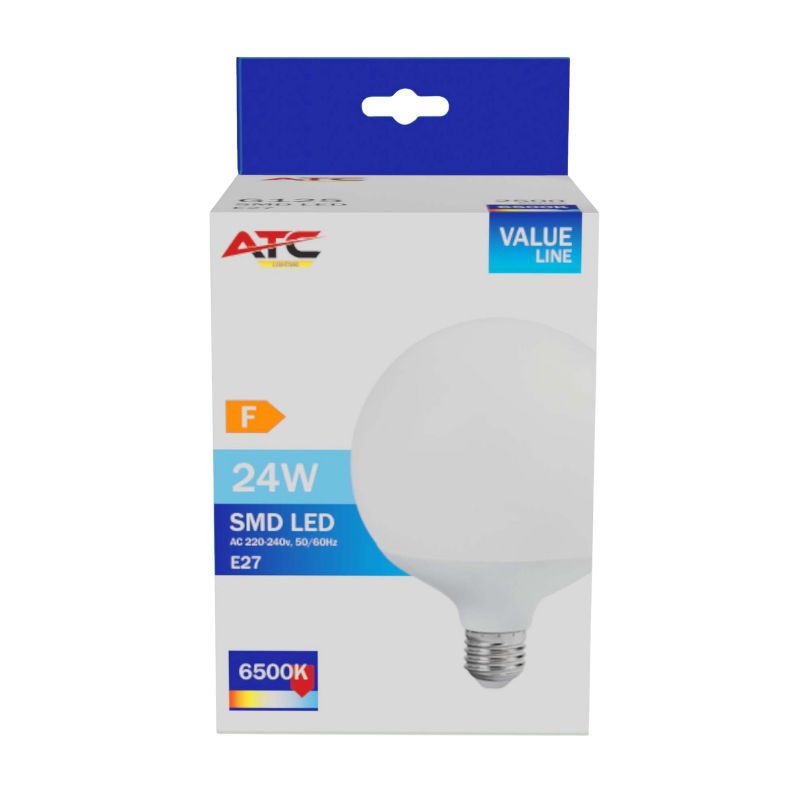 ATC SMD Λαμπτήρας LED Globe G125 230V 24W/2500LM E27 6500K - Image 2