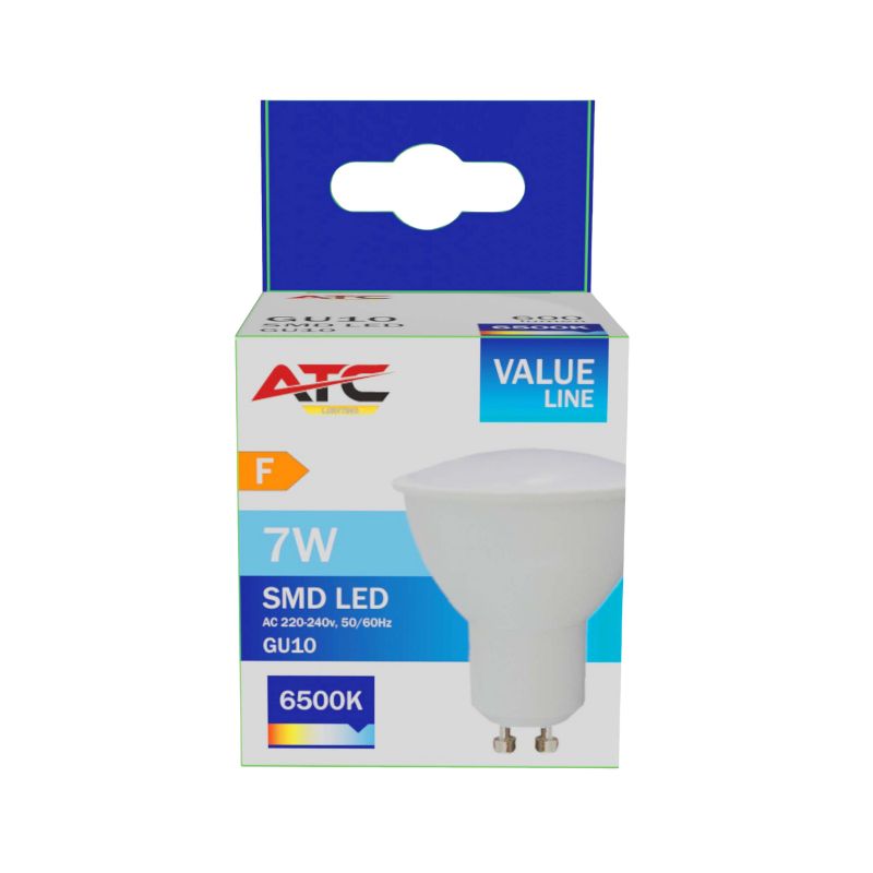ATC SMD Λαμπτήρας LED Spot GU10 230V 7W/600LM 110° 6500K - Image 2