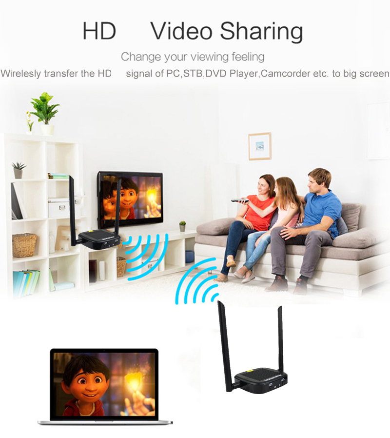 Ασύρματος Πομπός και Δέκτης HDMI με Έξοδο Type C Loop 200m - Image 10