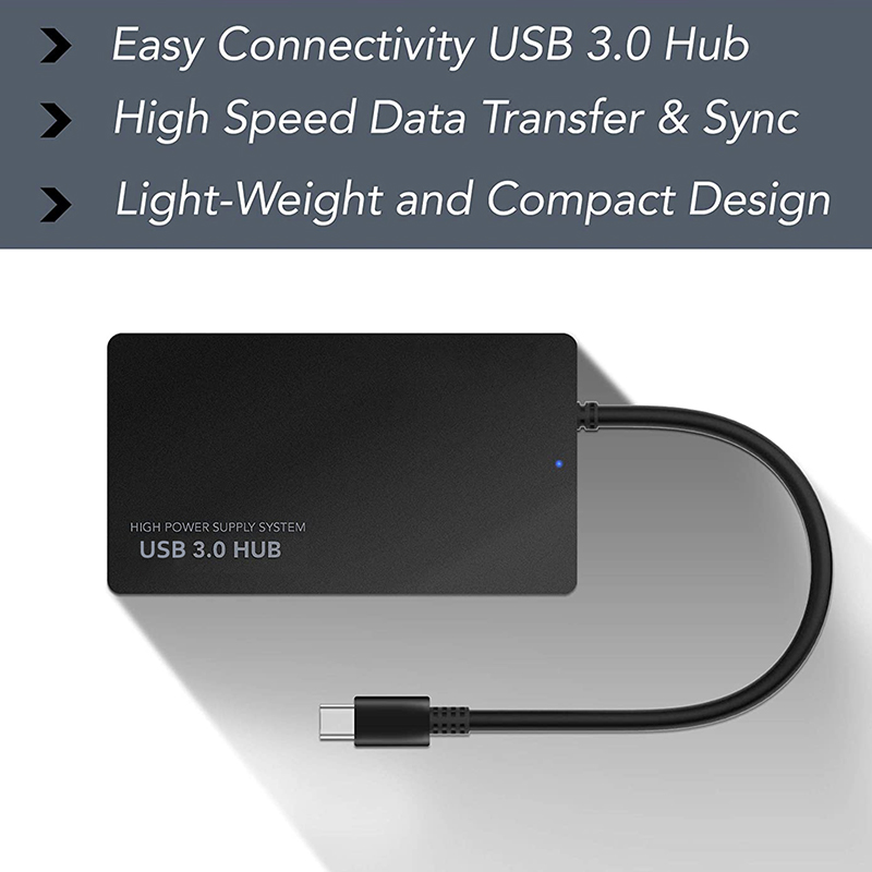 Μετατροπέας USB C Docking Station Hub 4 σε 1 USB 3.1 Type C σε 4 Θύρες USB 3.0 - Image 4