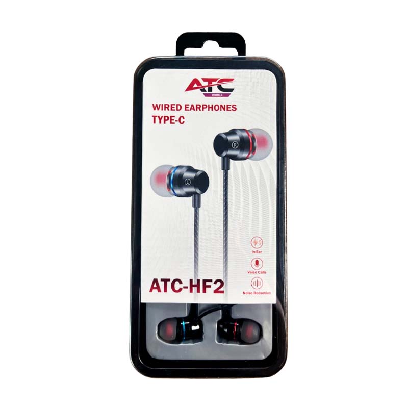 ATC-HFr2 Ενσύρματα Ακουστικά Handsfree Type-C Μεταλικό Μαύρο - Image 2