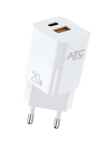 ATC-CHF5a Φορτιστής Mini PD Fast 20W Λευκός