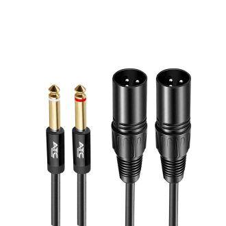 Καλώδιο Jack 2 πόλων 6.35mm x 2 - 2x XLR αρσενικό 2m